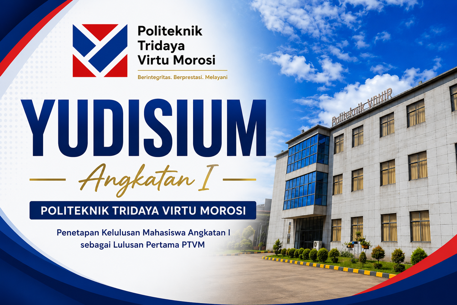 Yudisium Mahasiswa Angkatan I Politeknik Tridaya Virtu Morosi
